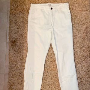 Size 0 White J.Crew Pants
